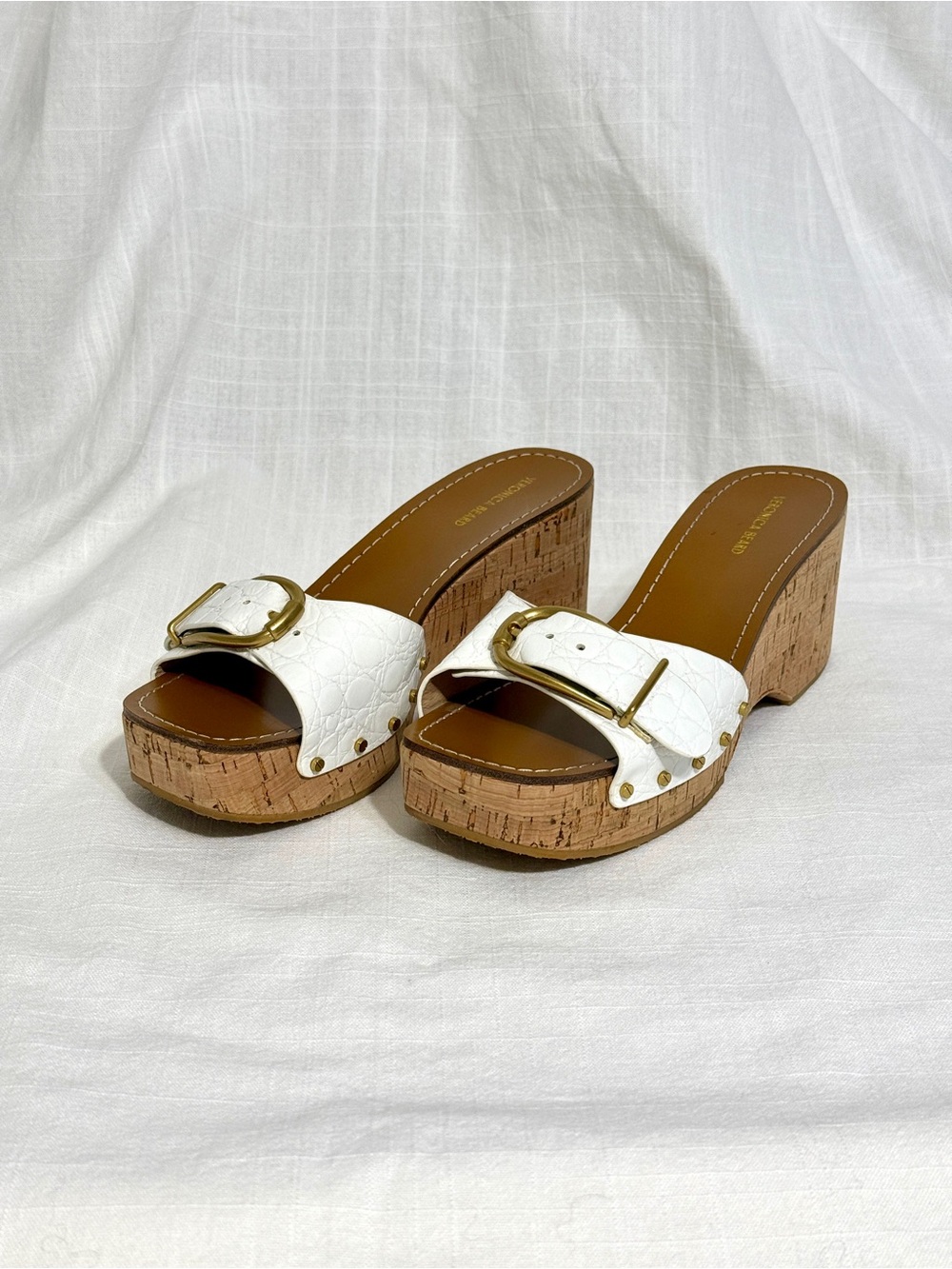 Veronica Beard - Dallas Platform Slide Sandal - White - 8.5